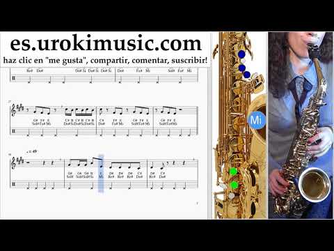Tutorial de Saxofon (tenor) Bebe Rexha - I'm A Mess Clases Notas um-i927