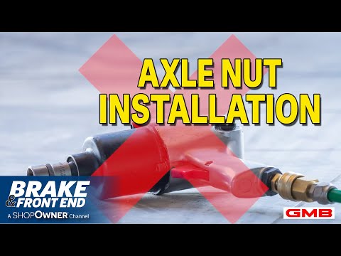 Axle Nut Installation