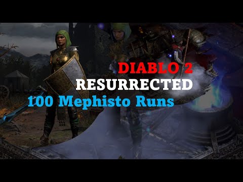 Diablo 2 Resurrected 100 Mephisto Runs with 264 Magic Find D2R