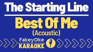 The Starting Line - Best Of Me (Acoustic) [Karaoke]