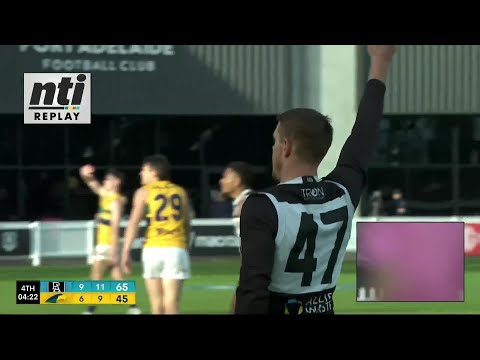 Port's Jez McLennan snaps it around - Rd 10 Hostplus SANFL Snapshot