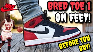 DON'T SLEEP! "BRED TOE" AIR JORDAN 1 ON FEET REVIEW! Watch BEFORE You Buy!