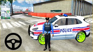 4X4 Porsche polis arabası oyunu 3D || Police sim 2020 #342 Polis oyunları 4K Android Gameplay