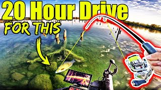 I Drove 20 HOURS to Fish this Crystal Clear Pond!