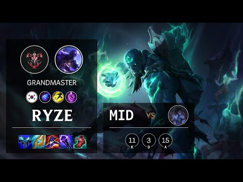 Ryze Mid vs Sylas - KR Grandmaster Patch 11.7