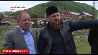 В Шатое продолжается строительство новой дороги до селения Асланбек-Шерипова