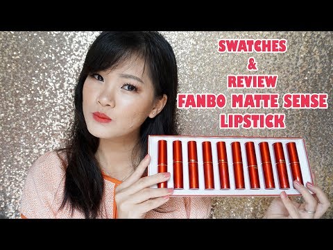 SWATCHES & REVIEW Fanbo Matte Sense Lipstick | Kornelia Luciana