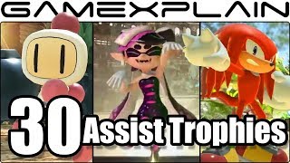 Super Smash Bros. Ultimate - 30 New & Returning Assist Trophies We've Seen So Far (+Origins!)