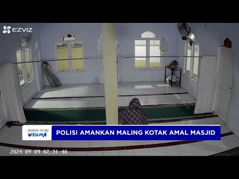 POLISI AMANKAN MALING KOTAK AMAL MASJID