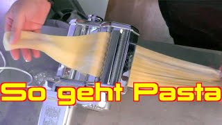 Marcato mit Atlasmotor - Nudelmaschine - Frische Pasta selber machen - mein sicheres Rezept