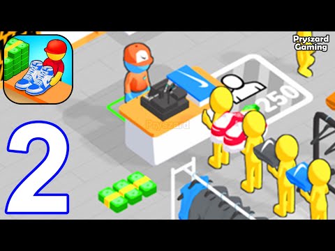 Outlets Rush - Gameplay Walkthrough Part 2 Idle Mall Manager 3 Helpers Unlocked (iOS, Android) - YouTube
