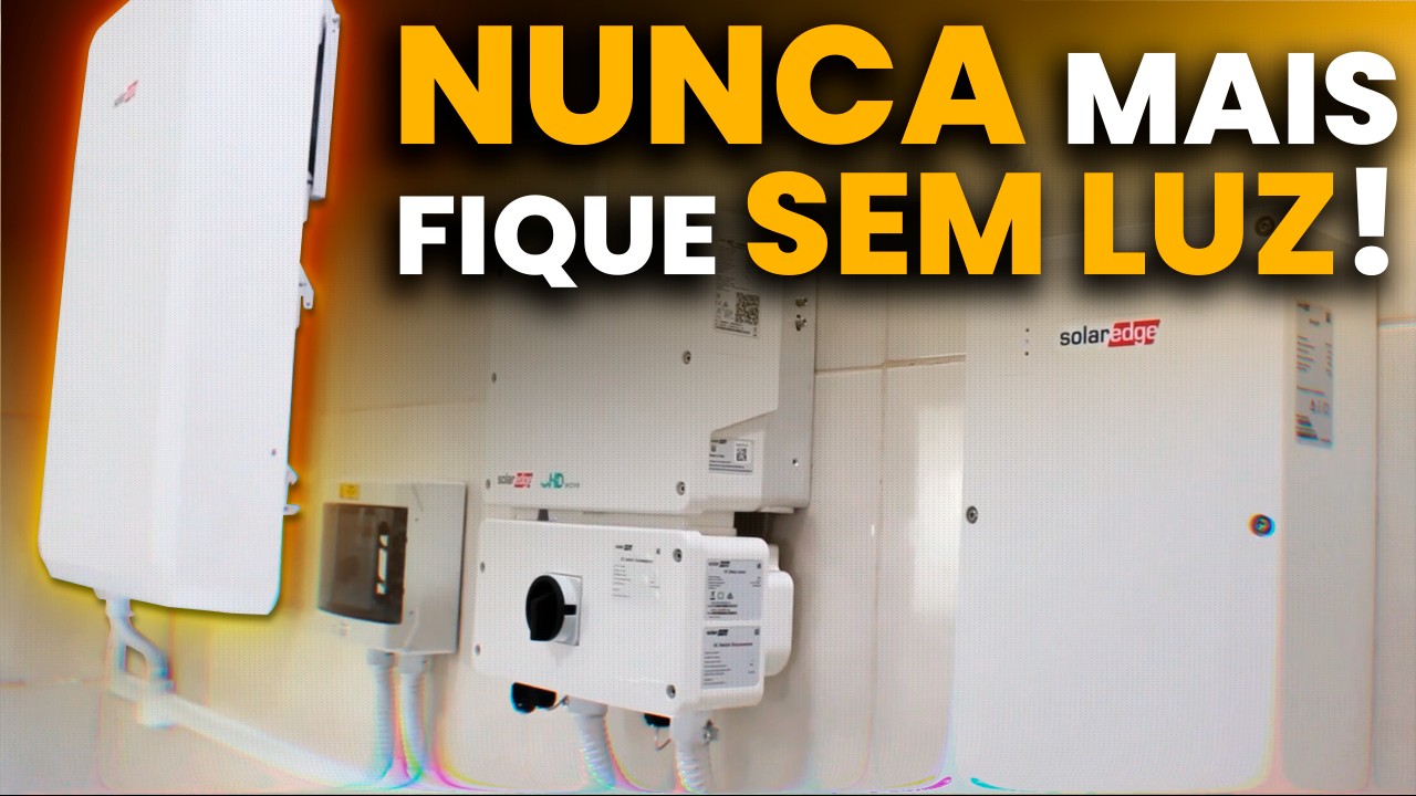 ENERGIA SOLAR com BATERIA: como funciona o SISTEMA HÍBRIDO SolarEdge?
