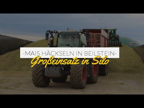 Großeinsatz im Silo / Agrarservice Häusermann / Fendt , JohnDeere / Maishäckseln 2019