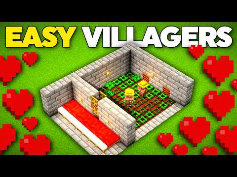 NEW EASIEST Minecraft Villager Breeder 1.21 (Bedrock & Java)