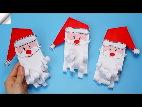 DIY paper crafts Paper toys Christmas crafts santa claus DIY santa claus