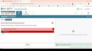 CAASPP 2025-Starting a Test Session