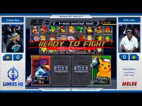 GHQ Weekly [2/5/17] - GHQ | Kels (Falco, Blue Pika) vs. Trainer Red (Pikachu) - SSBM - Winners R3