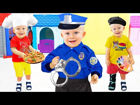 Oliver Diana and Roma show different professions and other useful stories for children.