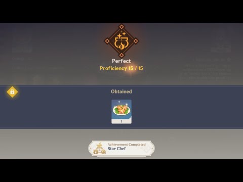Star Chef (Master 40 Recipes) Achievement Complete Genshin Impact