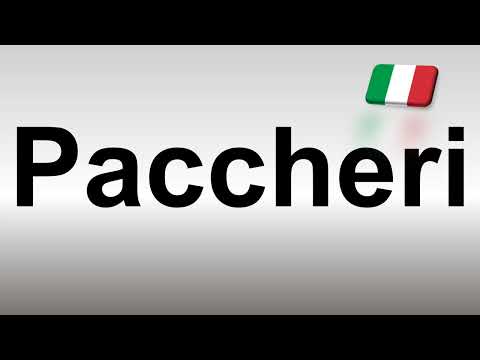 How to Pronounce Paccheri