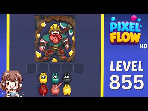 Pixel Flow Level 855 Walkthrough