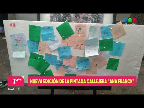 Llega una nueva edición de la pintada callejera "Ana Franck"