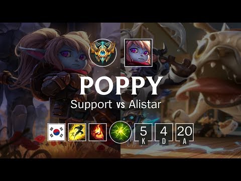 Poppy Support vs Alistar - KR Challenger Patch 8.20