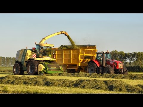 Krone BigX 850 - Loonw. De Bruyne - gras hakselen