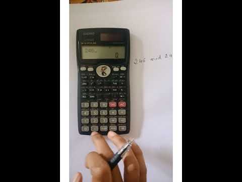 calculate mod (using scientific calculator ).