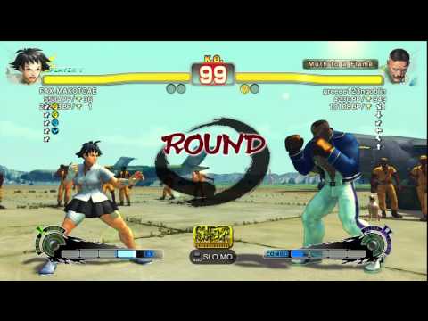 FAXgimoto [Makoto] vs. greeee123ngoblin [Dudley] | PS3 SSF4 Arcade Edition