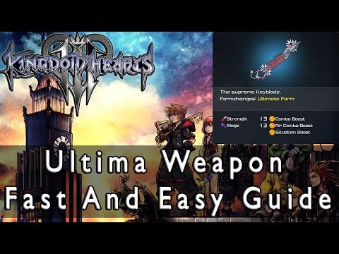 Kingdom Hearts 3 How To Obtain Ultima Weapon Very Fast Video