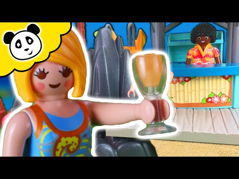 ⭕ PLAYMOBIL Film - Karibikinsel mit Strandbar - Spielzeug auspacken & spielen - Pandido TV