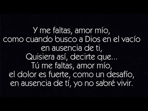 Laura Pausini || En Ausencia De Tí ( lyrics )