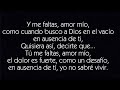 Laura Pausini || En Ausencia De Tí ( lyrics )