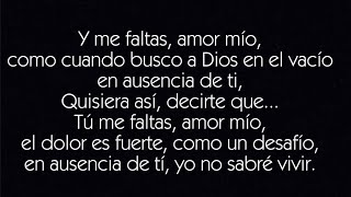 Laura Pausini || En Ausencia De Tí ( lyrics )