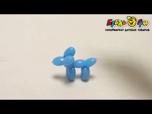 Игрушка-жмяка 1TOY Собачка-воздушный шарик в ассортименте - видео