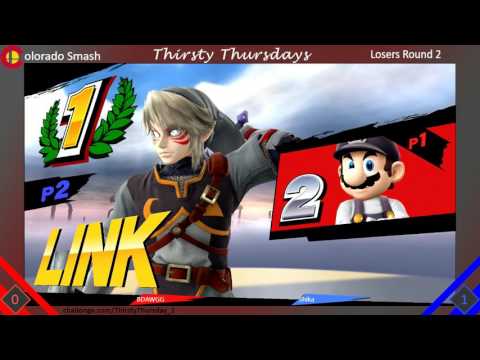 BDAWGG (Mario, Marth) vs Shika (Link) - LR2