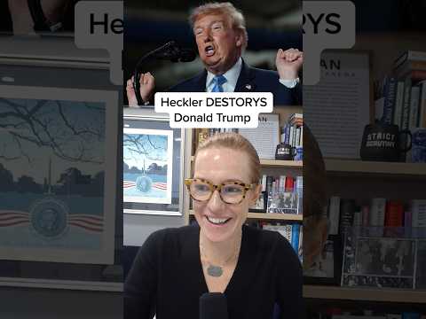 Heckler DESTROYS Donald Trump