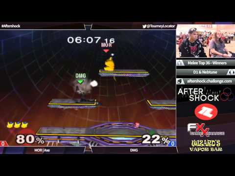Aftershock Melee - MOR Axe (Pikachu) vs DMG (Ganondorf) - Top 36