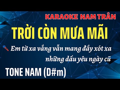 Karaoke Trời Còn Mưa Mãi Tone Nam | Nam Trân