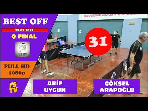GÖKSEL ARAPOĞLU - ARİF UYGUN | QUARTER FINAL | FBVMTSKD | 25.09.2022 | SUNDAY TOUR
