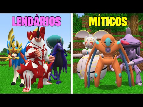 Lendários vs Míticos no Minecraft Pixelmon