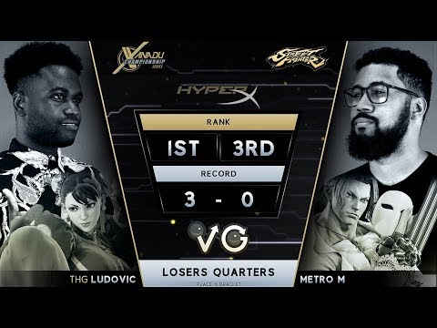 XCS FGC Finals SFV - THG | Ludovic (Chun-Li) Vs.  MetroM (Vega) Street Fighter V Losers Quarters