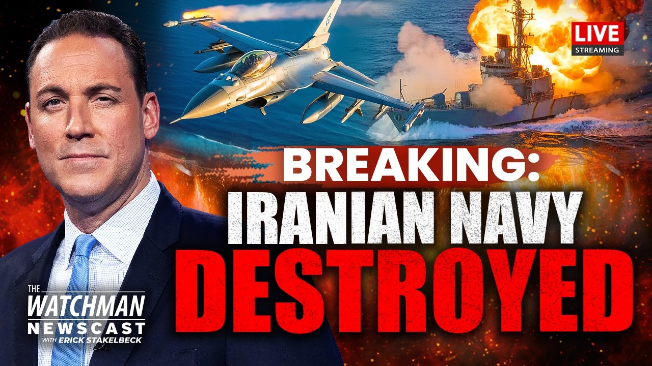 U.S. SINKS Iran’s Navy; Israel POUNDS Tehran & Hezbollah | The Watchman