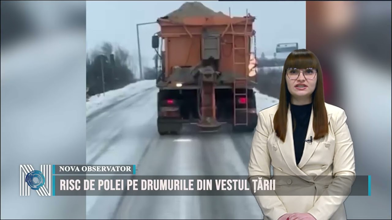 Risc de polei pe drumurile din vestul țării