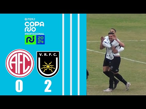 AMERICA 0X2 VOLTA REDONDA - COPA RIO PROFISSIONAL 2024 - 2ª FASE - JOGO DE IDA