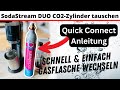 SodaStream DUO CO2 Cylinder Replacement Quick Connect Instructions