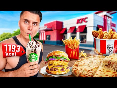 Ich esse 24h nur das FASTFOOD mit den MEISTEN Kalorien