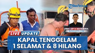 Kapal Dihantam Ombak, 1 ABK Selamat seusai Terombang-ambing di Laut Bangka, 8 Masih dalam Pencarian