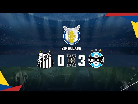 Gols de Santos 0 x 3 Grêmio, Brasileirão 2019